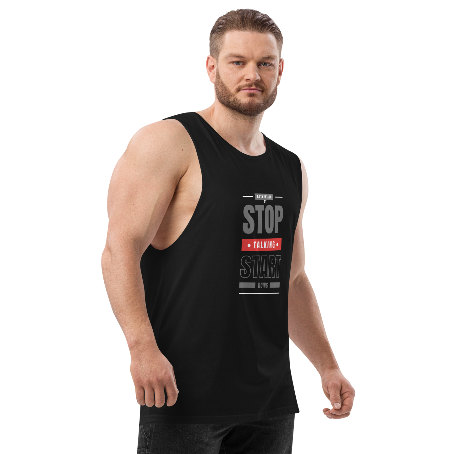 Men’s drop arm tank top